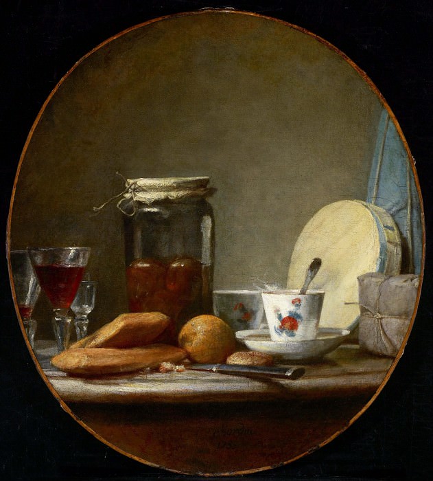 Jar of Apricots, Jean Baptiste Siméon Chardin