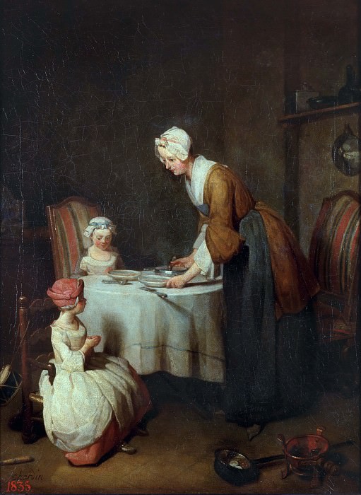 Dinner prayer, Jean Baptiste Siméon Chardin