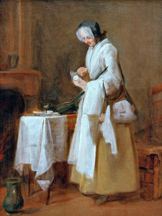Attentive sick guard, Jean Baptiste Siméon Chardin