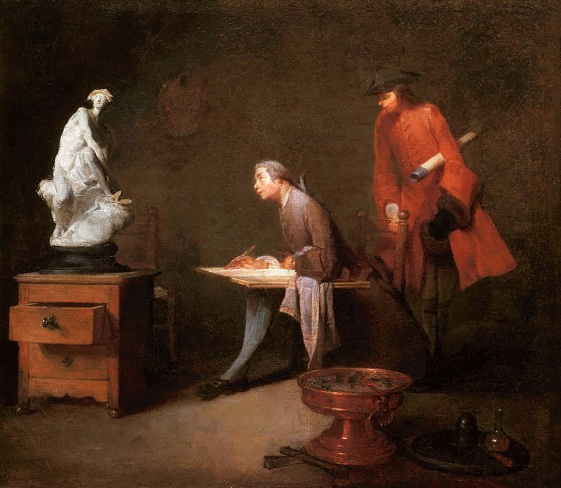 The Drawing Study, Jean Baptiste Siméon Chardin