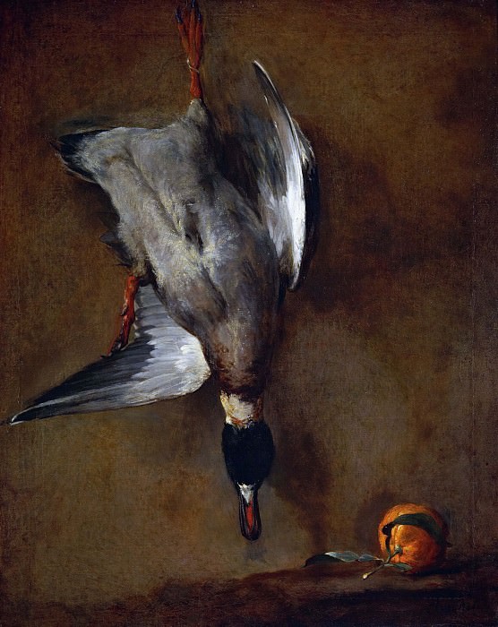 Duck and bitter orange, Jean Baptiste Siméon Chardin