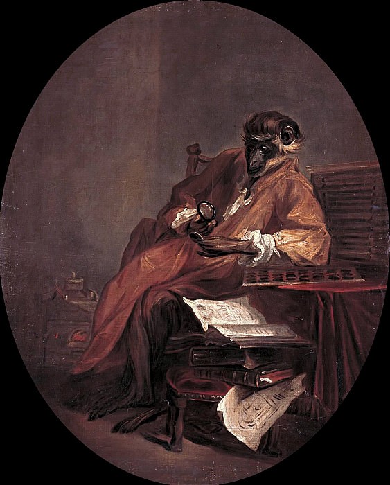 The monkey antiquarian, Jean Baptiste Siméon Chardin
