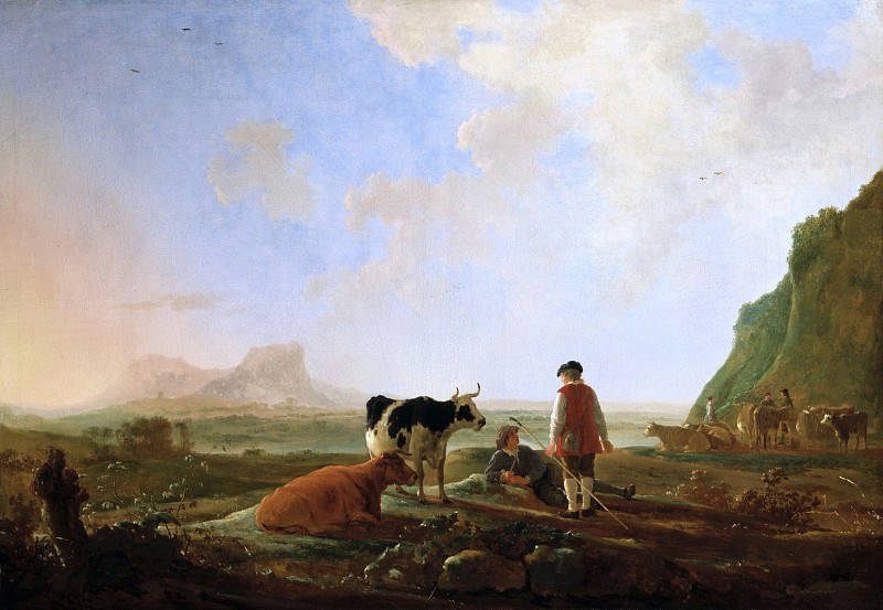 Пастухи со стадом коров, Альберт Кёйп