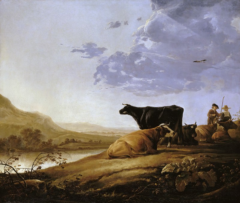 Young Herdsman With Cows, Aelbert Cuyp
