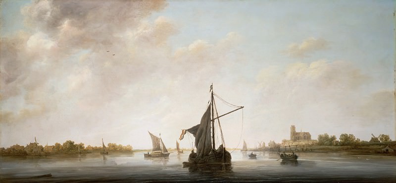 View of Meuse in Dordrecht, Aelbert Cuyp