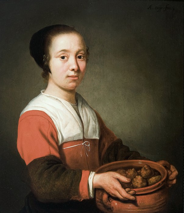 Maid with donuts, Aelbert Cuyp