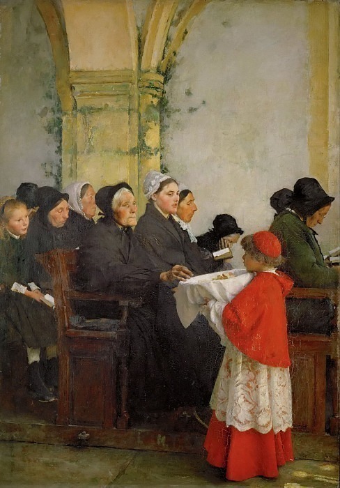 Consecrated Bread , Pascal Adolphe Jean Dagnan-Bouveret