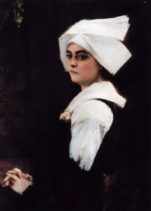 Портрет бретонской девушки, Паскаль Адольф Жан Даньян-Бувре