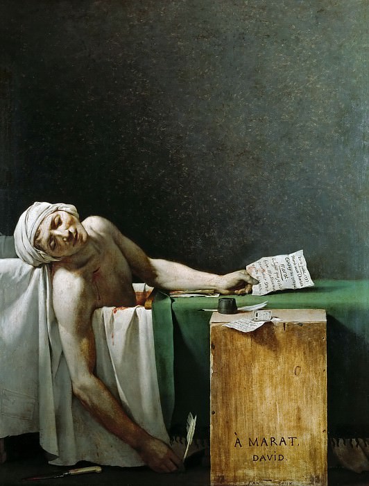 Death of Marat, Jacques-Louis David