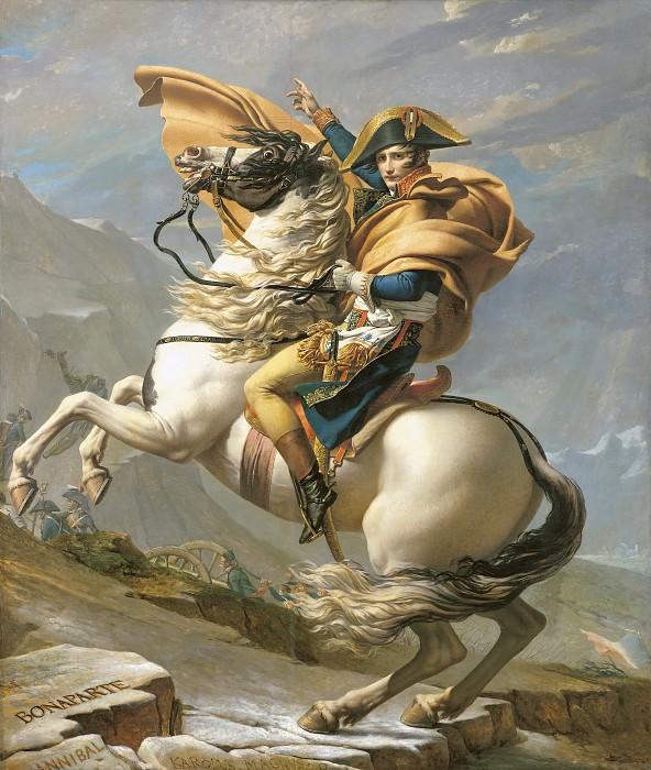 Наполеон на перевале Сен-Бернар, 20 мая 1800 г., Жак-Луи Давид