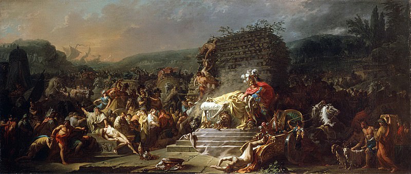 The Funeral of Patroclus, Jacques-Louis David