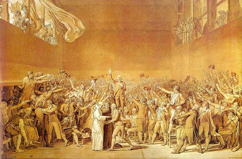 The Tennis Court Oath, Jacques-Louis David