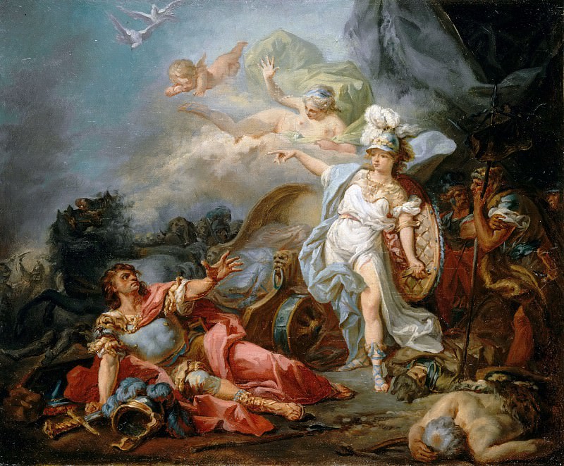 The combat between Minerva and Mars, Jacques-Louis David