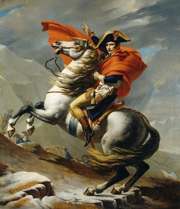 Наполеон Бонапарт, пересекающий перевал Сен-Бернар 20 мая 1800 г. , Жак-Луи Давид