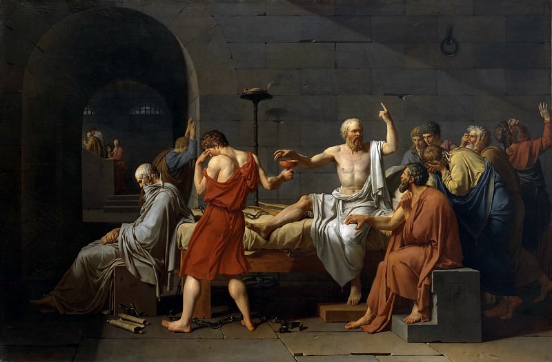 Смерть Сократа, Жак-Луи Давид