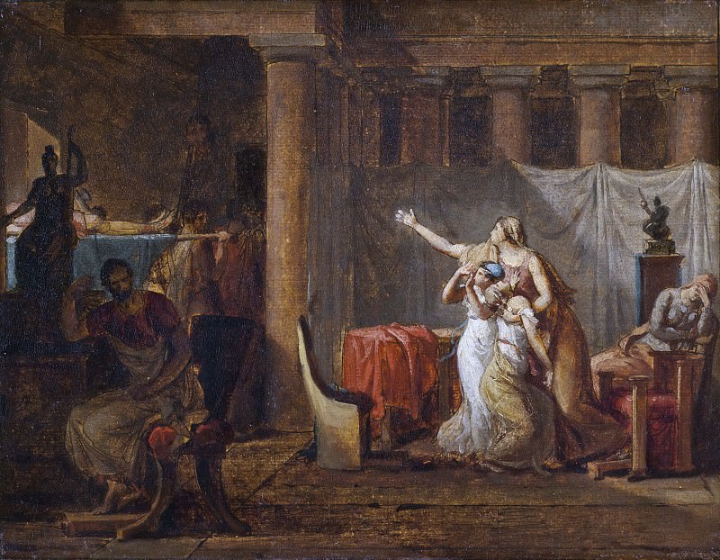 The Lictors Returning to Brutus the Bodies of his Sons. Study, Jacques-Louis David