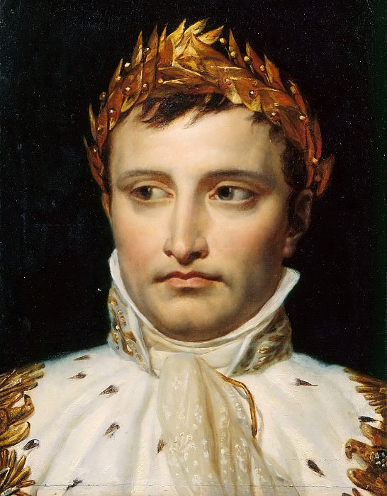 Этюд головы Наполеона для портрета в коронационном облачении, Жак-Луи Давид