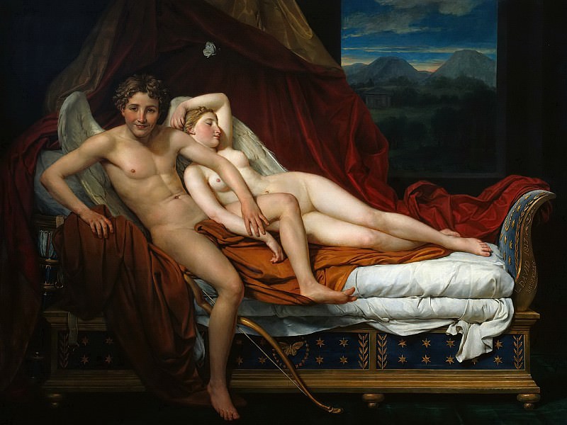 Cupid and Psyche, Jacques-Louis David