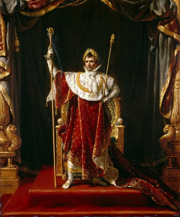Наполеон в коронационном облачении , Жак-Луи Давид