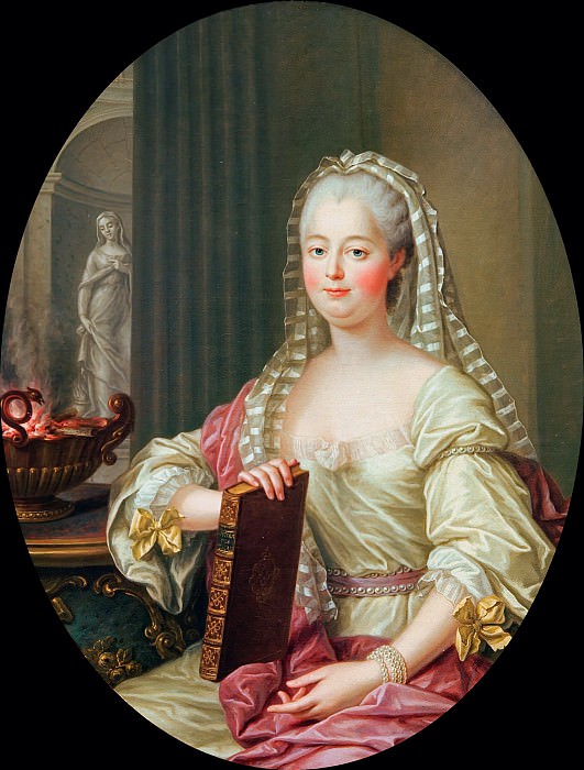 Madame de Pompadour as vestal, Francois-Hubert Drouais