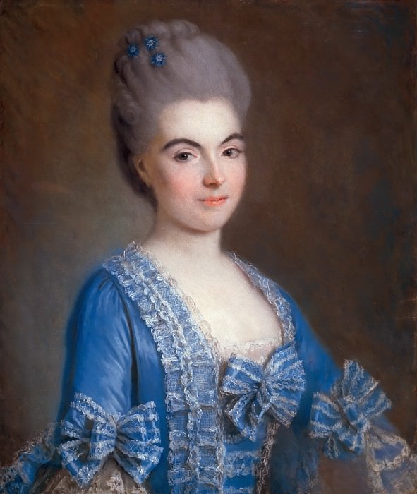 Портрет дамы в голубом, Франсуа-Юбер Друэ