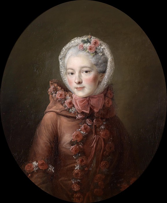 Портрет молодой женщины, традиционно приписываемый принцессе Наталье Петровне Галициной, Франсуа-Юбер Друэ