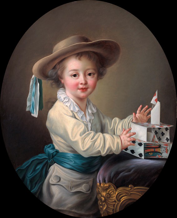 Boy with a House of Cards, Francois-Hubert Drouais