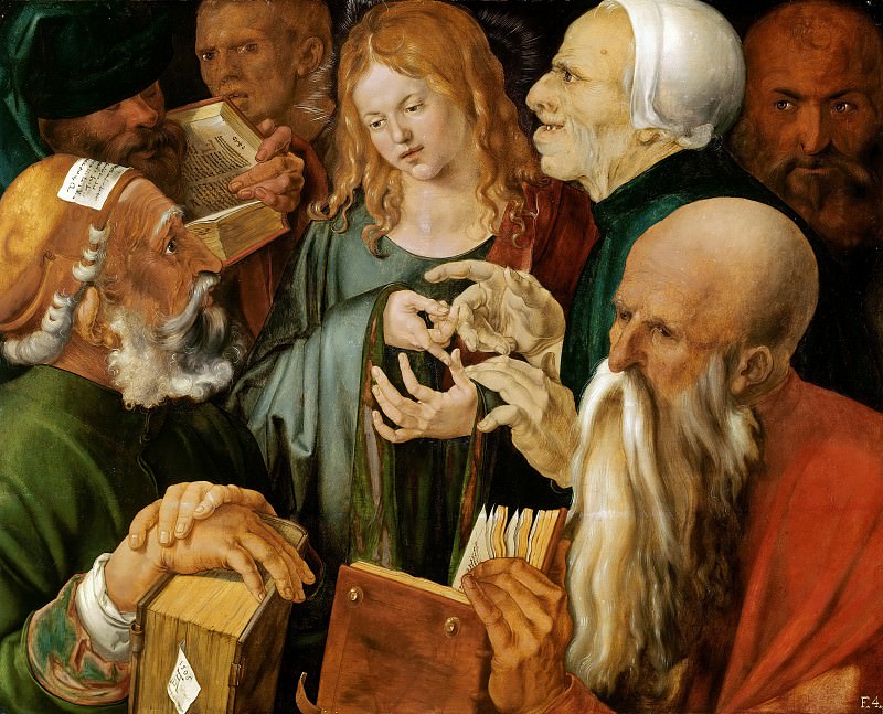 Jesus among the Doctors, Albrecht Dürer