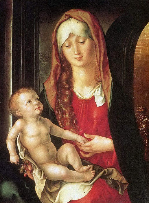 Virgin and Child before an Archway, Albrecht Dürer