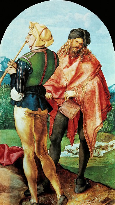 The Jabach Altarpiece – Two Musicians, Albrecht Dürer