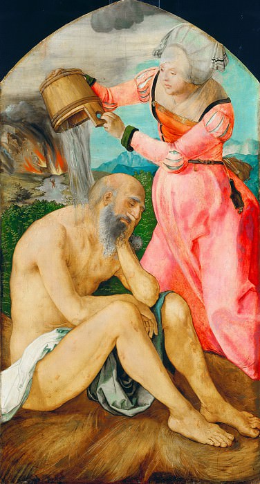 The Jabach Altarpiece – Job and His Wife, Albrecht Dürer