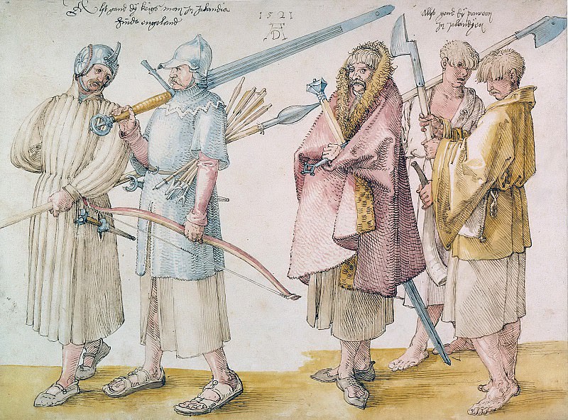 Irish Warriors and Peasants, Albrecht Dürer