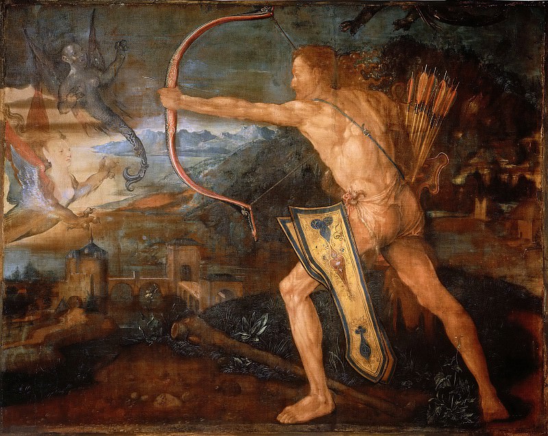 Hercules and the birds Stymphalian, Albrecht Dürer