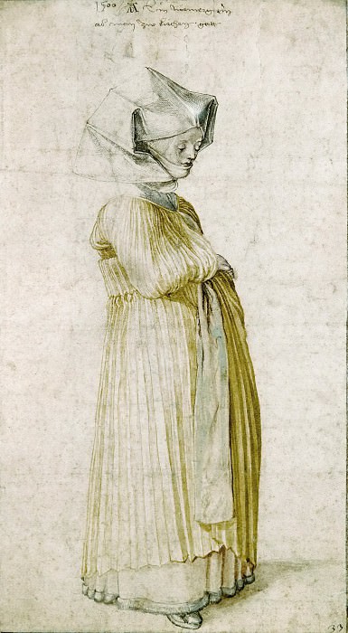 A Nuremberg Lady Dressed to go to Church, Albrecht Dürer