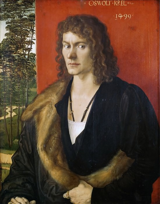 Portrait of Oswolt Krel , Albrecht Dürer