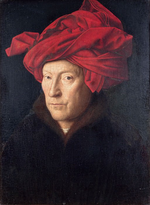 Портрет мужчины в красном тюрбане , Ян ван Эйк