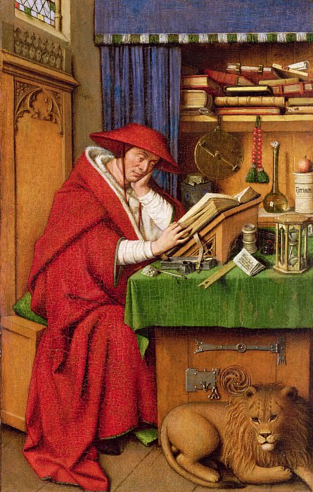 Saint Jerome in His Study, Jan van Eyck
