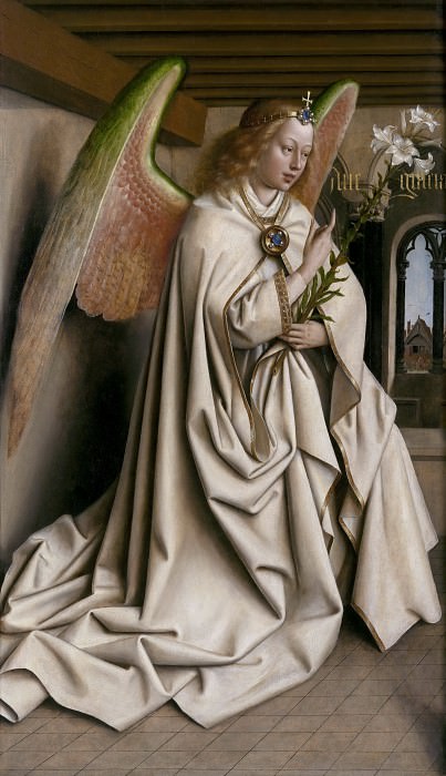 Angel of the Annunciation, Jan van Eyck