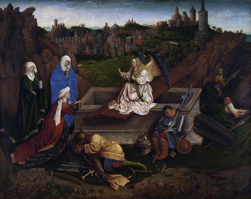 Три Марии у гроба Господня , Ян ван Эйк