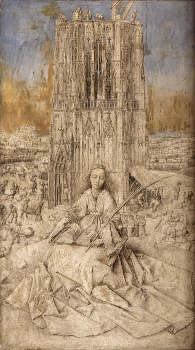 St Barbara, Jan van Eyck