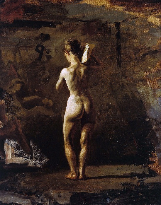 Study for ”William Rush Carving His Allegorical Figure of the Schuylkill River”