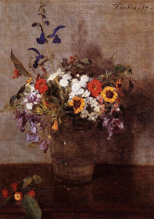Diverse Flowers, Ignace-Henri-Jean-Theodore Fantin-Latour