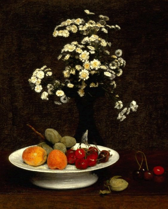 Still Life With Flowers, Ignace-Henri-Jean-Theodore Fantin-Latour