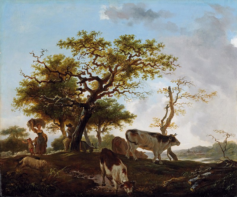Landscape with Shepherd, Jean Honore Fragonard