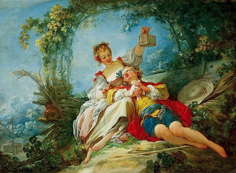 Happy lovers, Jean Honore Fragonard
