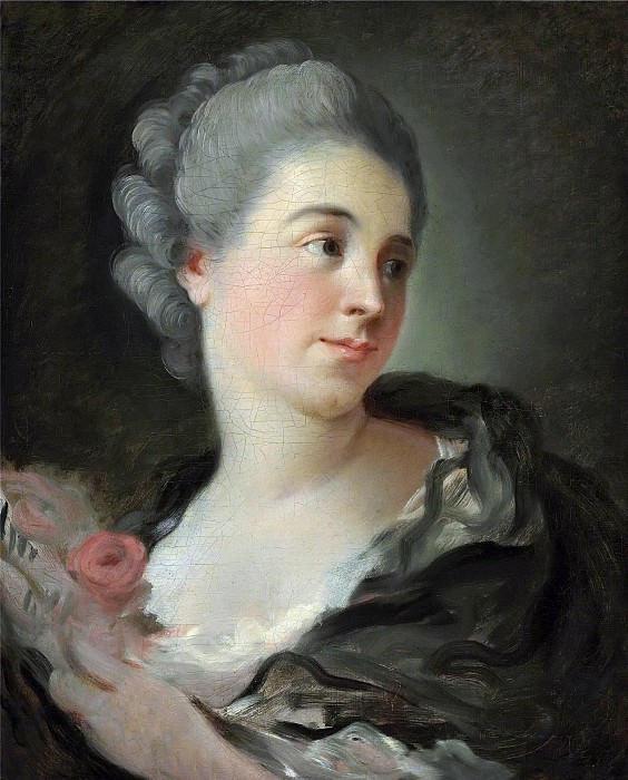 Portrait of a young woman, presumably Marie-Therese Colombe, Jean Honore Fragonard