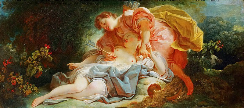 Procris and Cephalos, Jean Honore Fragonard
