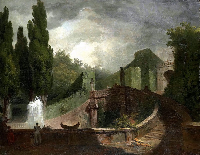 Villa d´Este in Tivoli, Jean Honore Fragonard