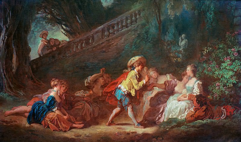 Game in the Park, Jean Honore Fragonard
