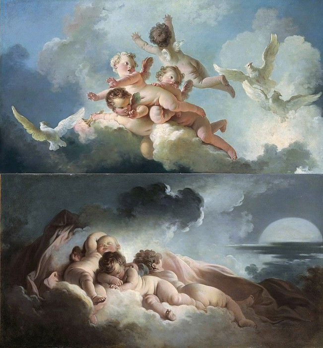 Day and Night, Jean Honore Fragonard